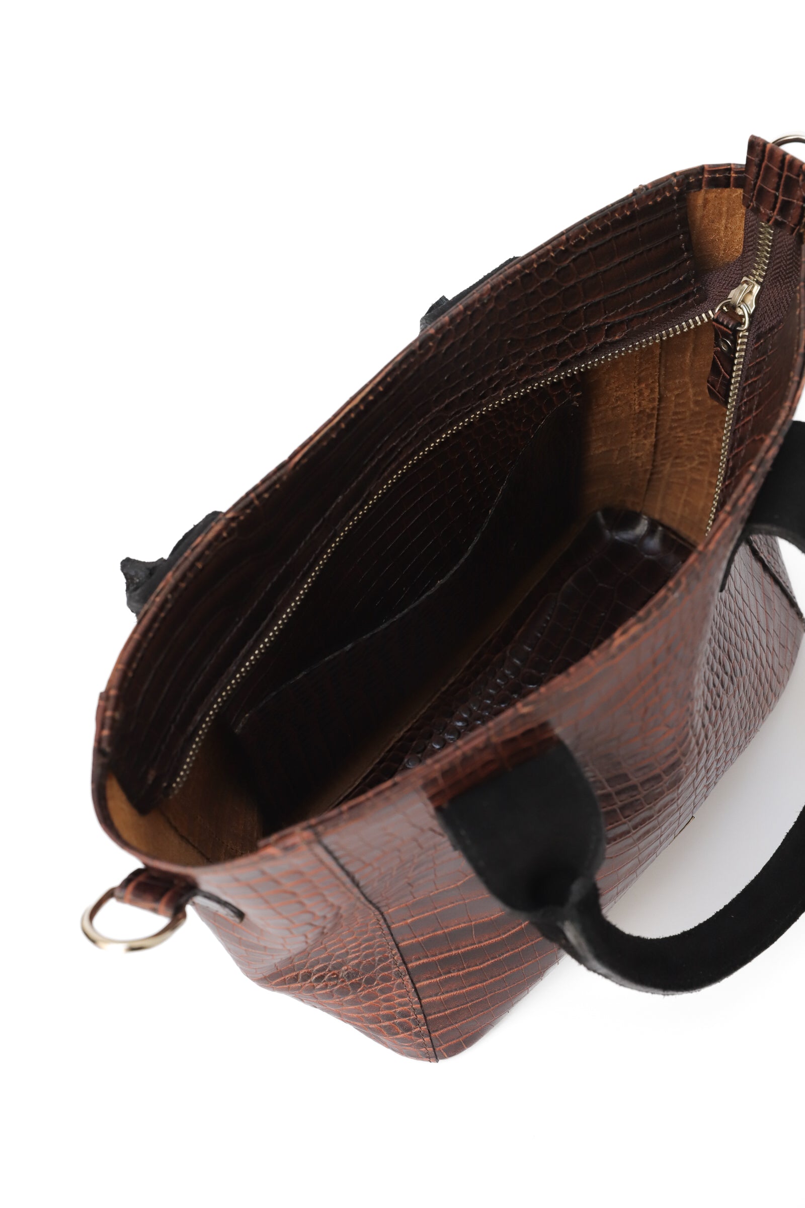 CARTERA CROCO RENO CHOCOLATE - Alba y Adela