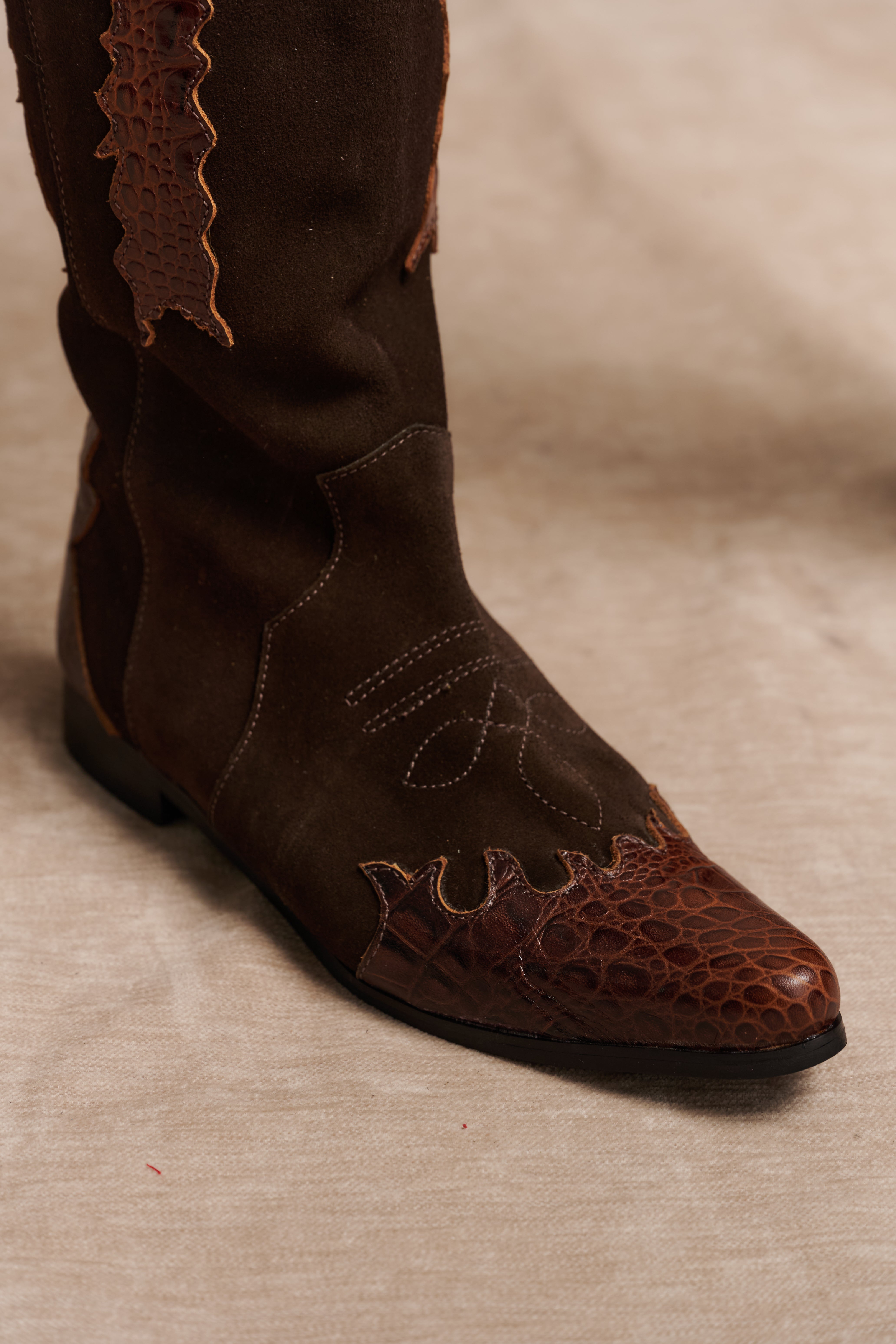 BOTA TEXANA LARGA CHOCOLATE