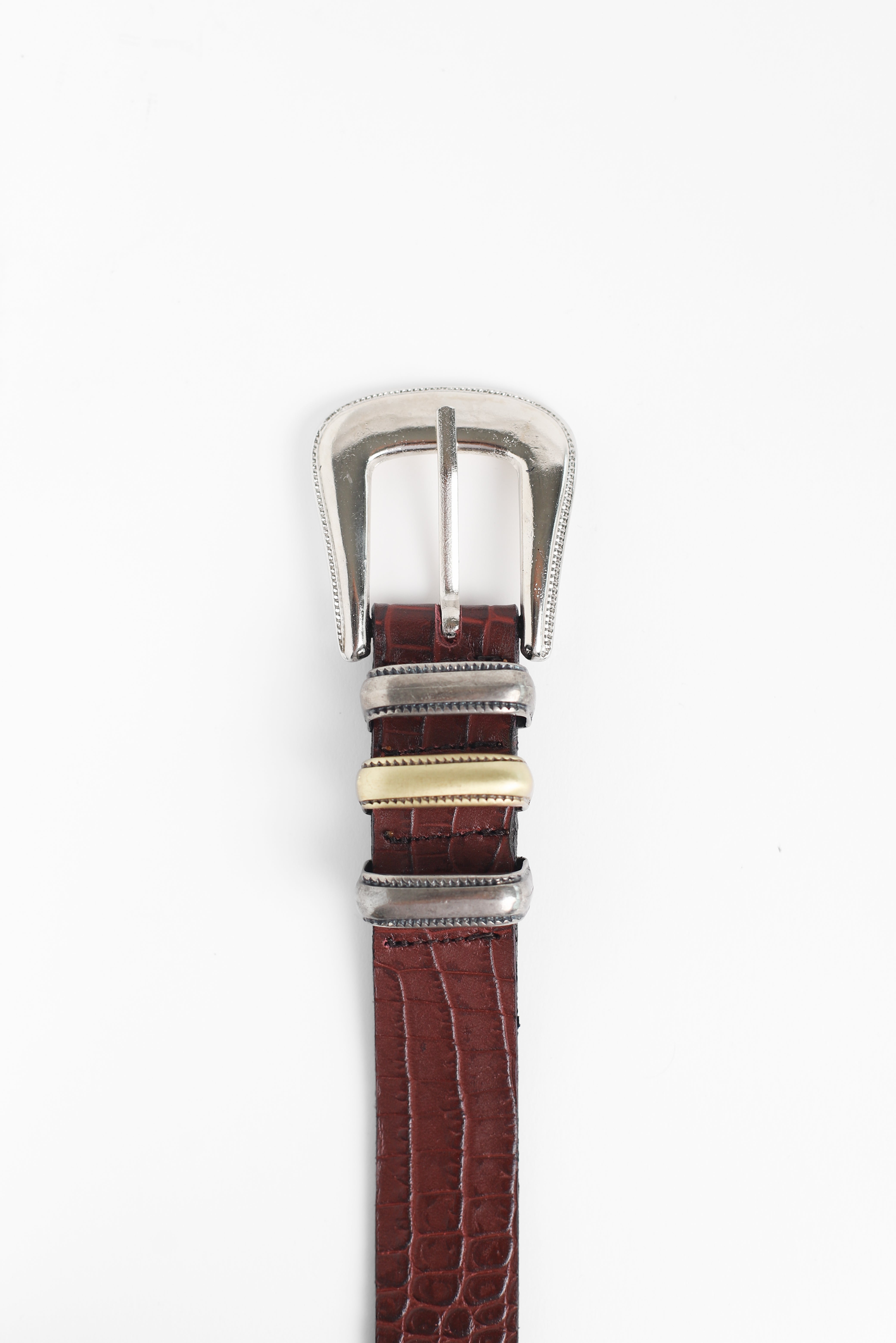 CINTURON CROCO TRIPLE BURDEO