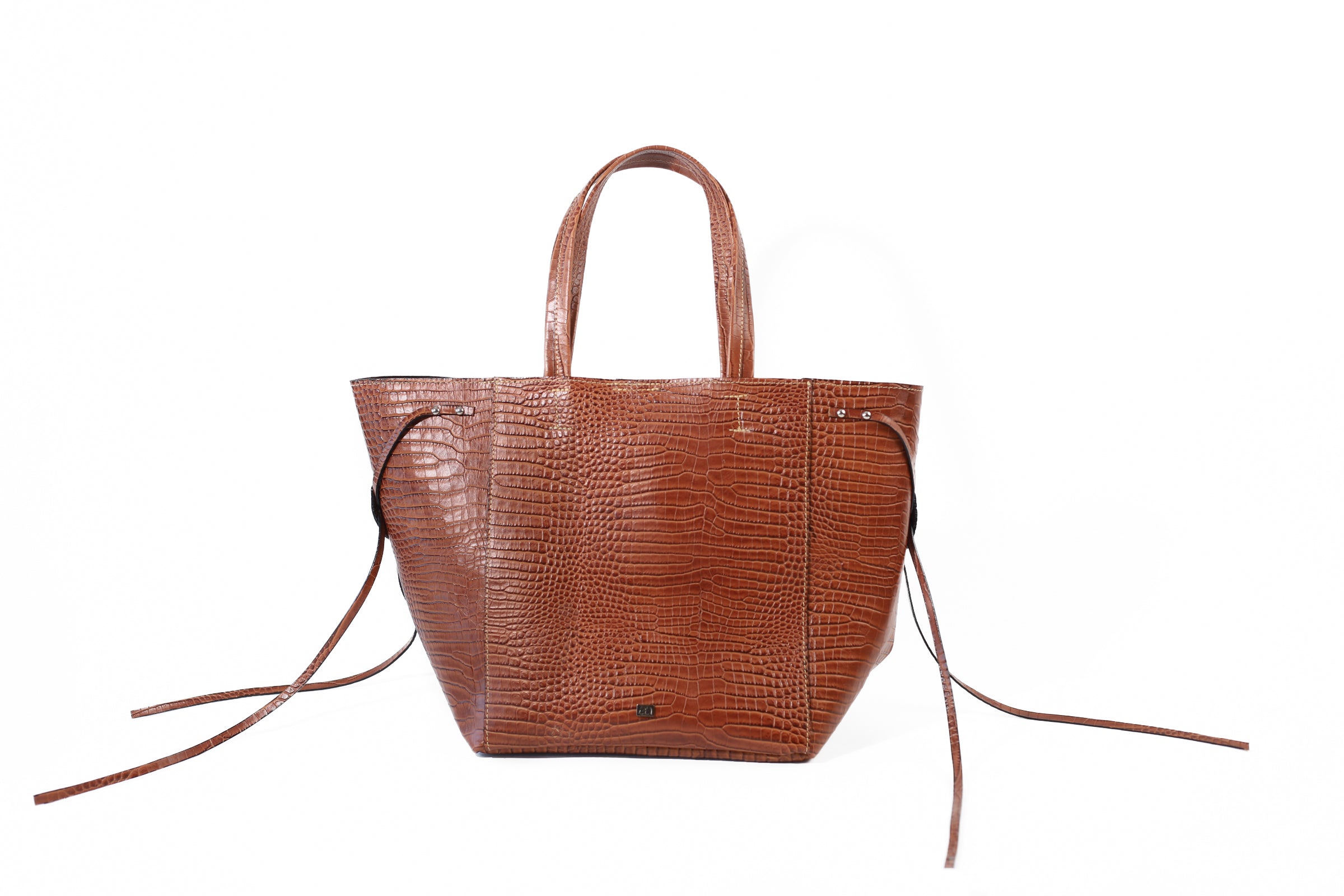 CARTERA CROCO CAFÉ