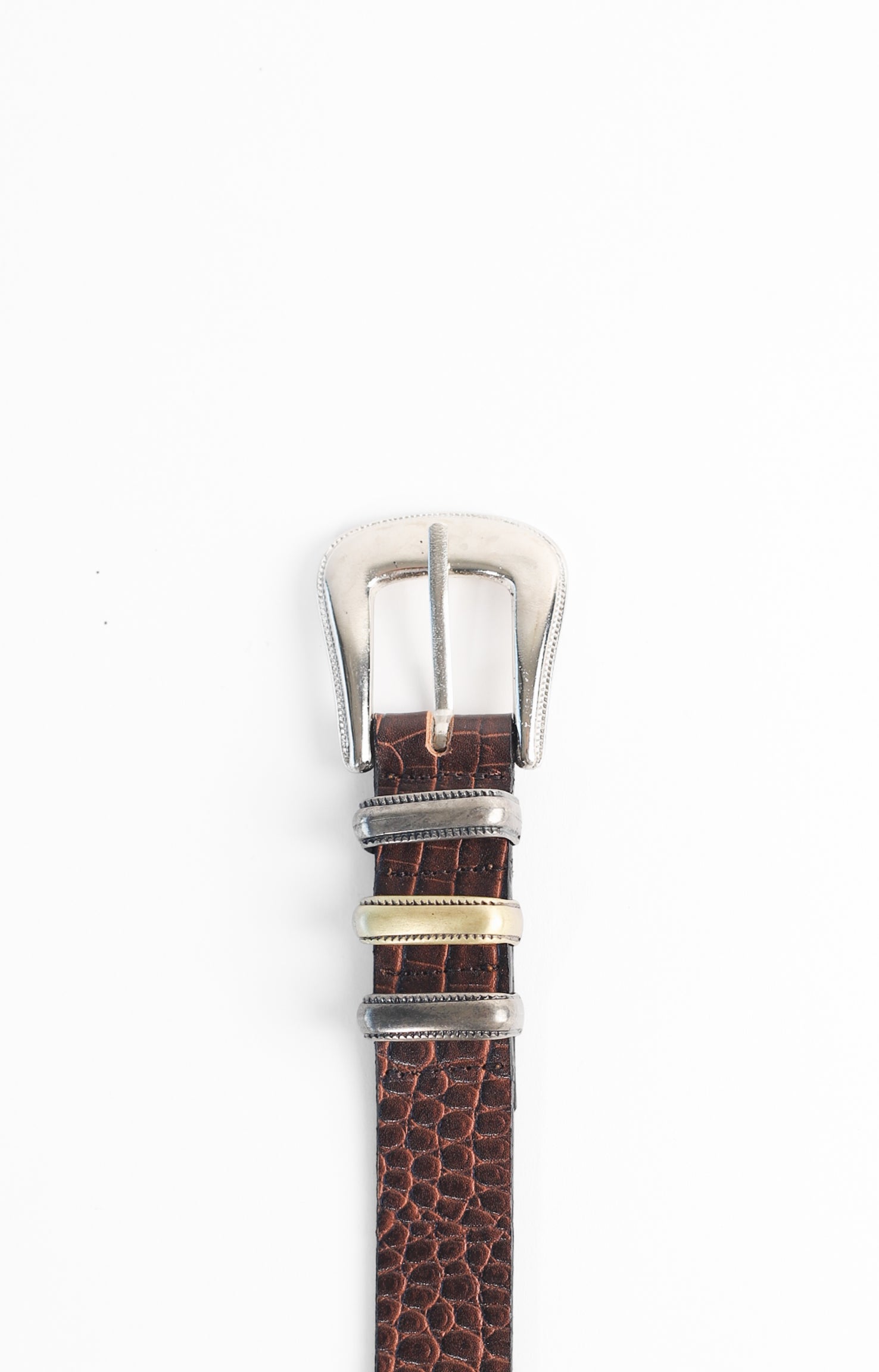 CINTURON CROCO TRIPLE CHOCOLATE