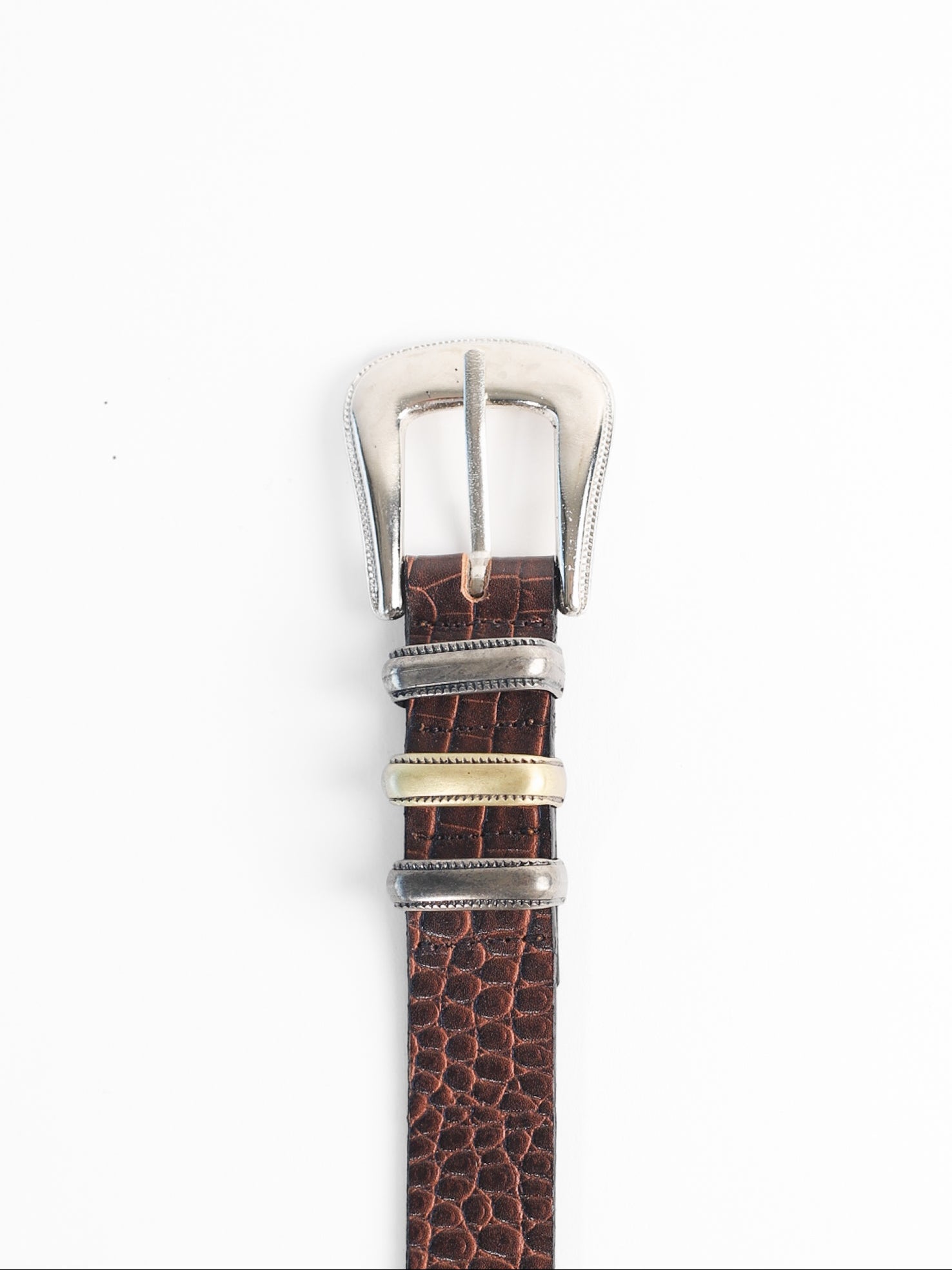 CINTURON CROCO TRIPLE CHOCOLATE