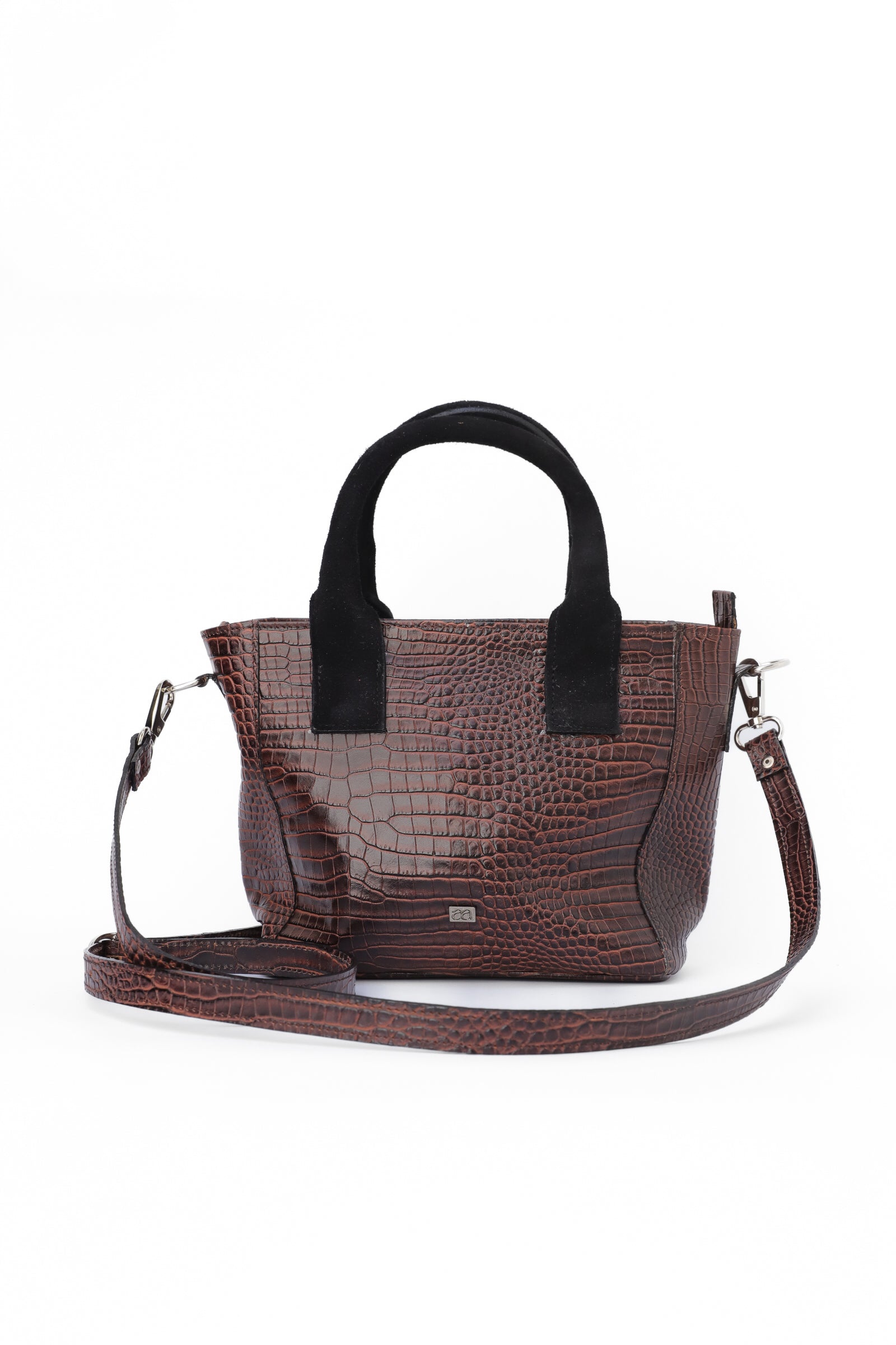 CARTERA CROCO RENO CHOCOLATE - Alba y Adela